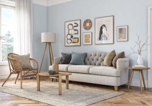 Bohemian living room interior furniture (1)