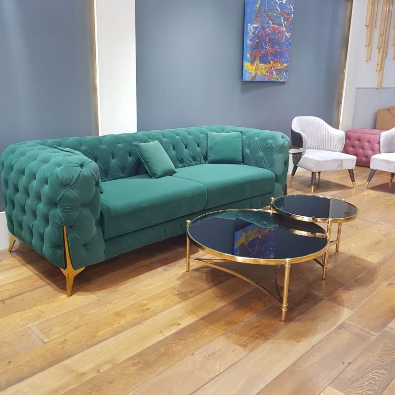 Green Custom Made Sofa Dubai