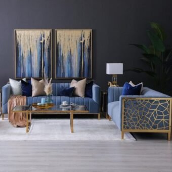 Luxury Light Blue Sofa