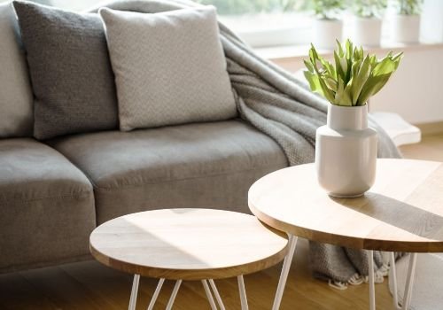 Natural grey living room furniture