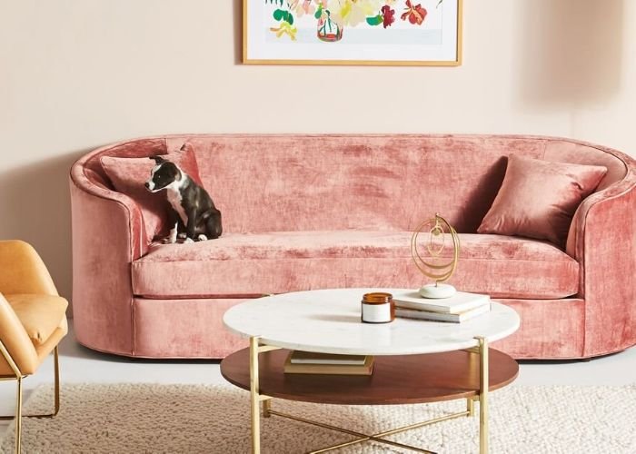 Pink Custom Made Sofa
