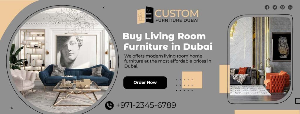 living room furniture in UAE banner