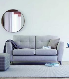 modern 2 seater sofa in living room