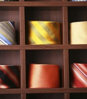 selling ties in wardrobe cabinets