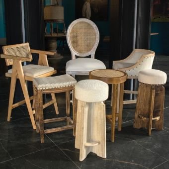 collection of custom wooden chairs in UAE