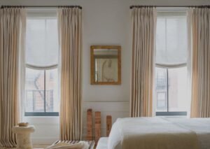 layer sheer and blackout curtains